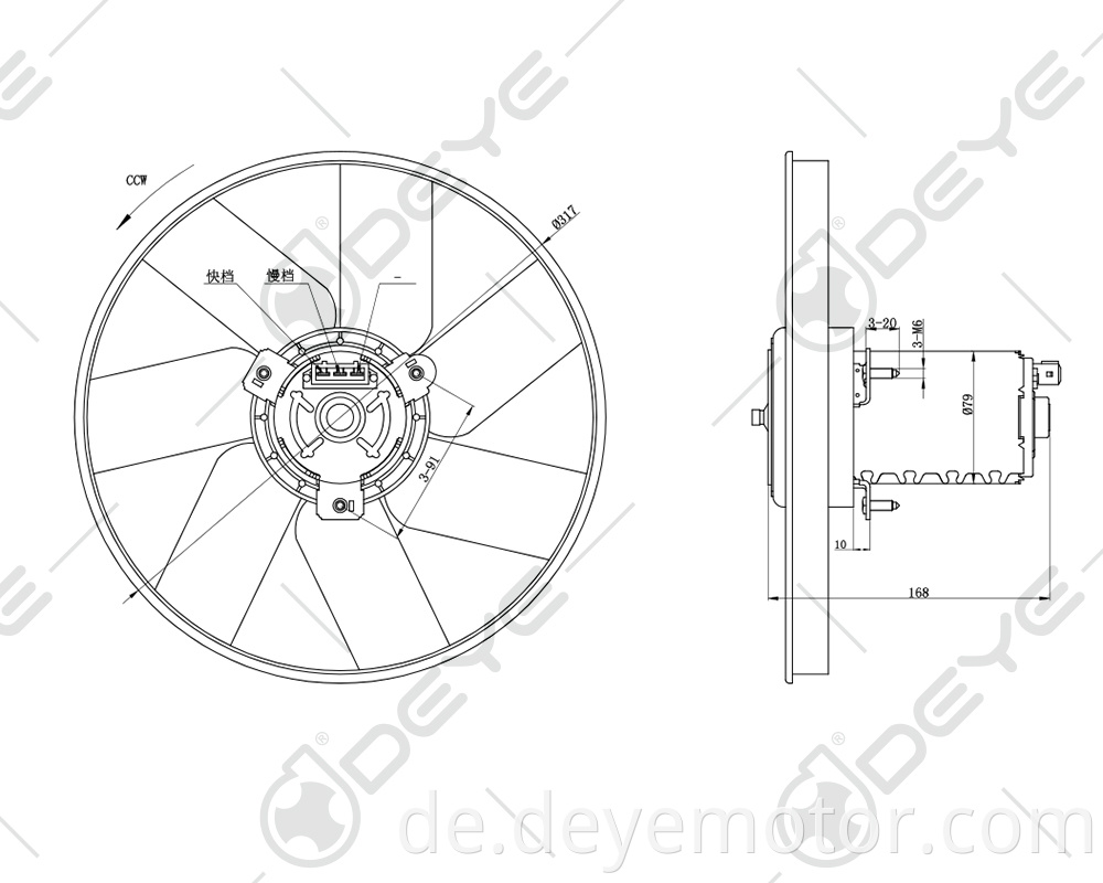 1H0959455K Autokühlerlüfter für VW GOLF VW VENTO